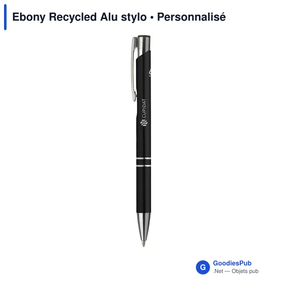 Stylo bille personnalisable en aluminium recyclé avec logo - Image 6