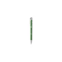 Variante vert - Stylo bille personnalisable en aluminium recyclé avec logo