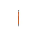 Variante orange - Stylo bille personnalisable en aluminium recyclé avec logo