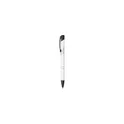 Variante blanc - Stylo bille personnalisable avec logo - Ebony Rubberised