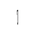 Variante argenté - Stylo bille personnalisable avec logo - Ebony Rubberised