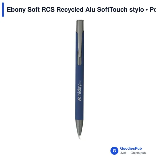 Stylo bille personnalisable en aluminium recyclé avec logo - Image 4