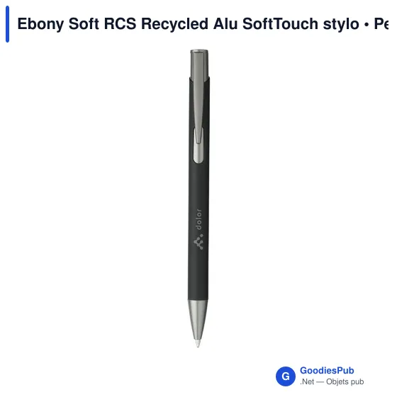 Stylo bille personnalisable en aluminium recyclé avec logo - Image 8