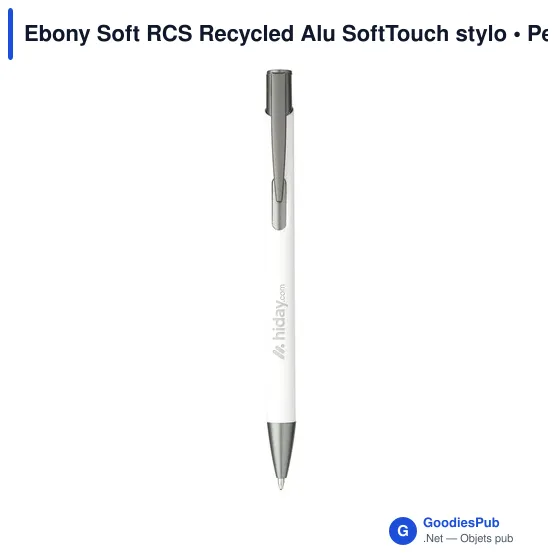 Stylo bille personnalisable en aluminium recyclé avec logo - Image 10