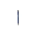 Variante bleu marine - Stylo bille personnalisable en aluminium recyclé avec logo