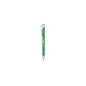 Variante vert - Stylo à bille personnalisable en aluminium avec logo - Ebony Soft Touch