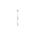 Variante blanc - Stylo à bille personnalisable en aluminium avec logo - Ebony Soft Touch