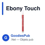 Stylo tactile personnalisable Ebony Touch avec logo - Miniature 3