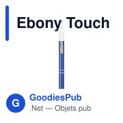 Stylo tactile personnalisable Ebony Touch avec logo - Miniature 6