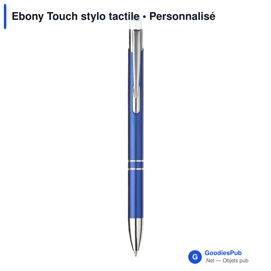 Stylo tactile personnalisable Ebony Touch avec logo - Image 6