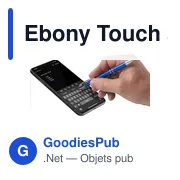 Stylo tactile personnalisable Ebony Touch avec logo - Miniature 7