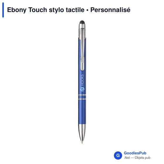 Stylo tactile personnalisable Ebony Touch avec logo - Image 8