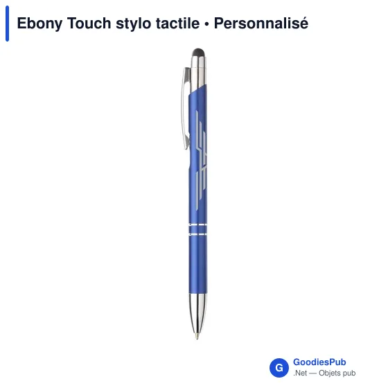 Stylo tactile personnalisable Ebony Touch avec logo - Image 9