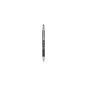 Variante noir - Stylo tactile personnalisable Ebony Touch avec logo