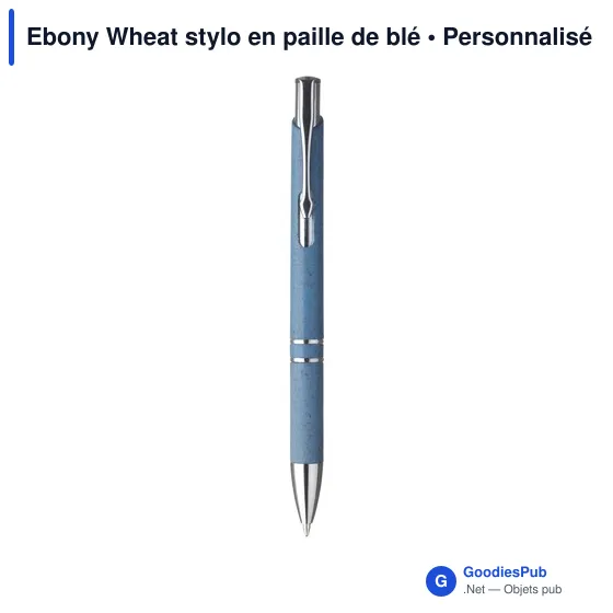 Stylo à bille personnalisable en paille de blé avec logo - Image 11