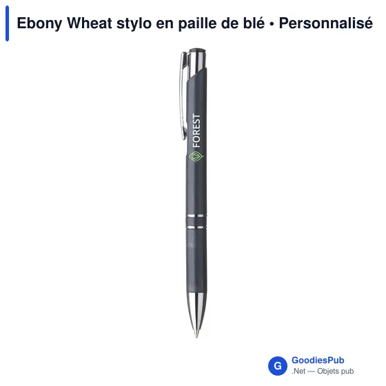 Stylo à bille personnalisable en paille de blé avec logo - Image 7