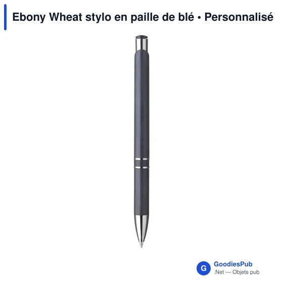 Stylo à bille personnalisable en paille de blé avec logo - Image 8