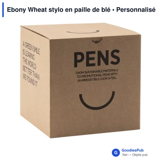 Stylo à bille personnalisable en paille de blé avec logo - Image 9