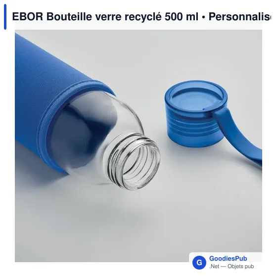 EBOR Bouteille verre recyclé 500 ml - Image 11