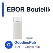 EBOR Bouteille verre recyclé 500 ml - Miniature 3