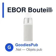 EBOR Bouteille verre recyclé 500 ml - Miniature 4