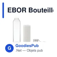 EBOR Bouteille verre recyclé 500 ml - Miniature 5