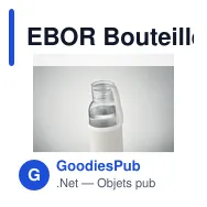 EBOR Bouteille verre recyclé 500 ml - Miniature 6