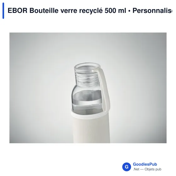 EBOR Bouteille verre recyclé 500 ml - Image 6