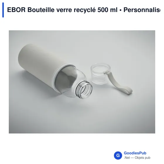 EBOR Bouteille verre recyclé 500 ml - Image 8