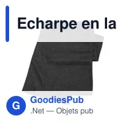 Écharpe personnalisable en laine polaire Maddison avec logo - Miniature 1