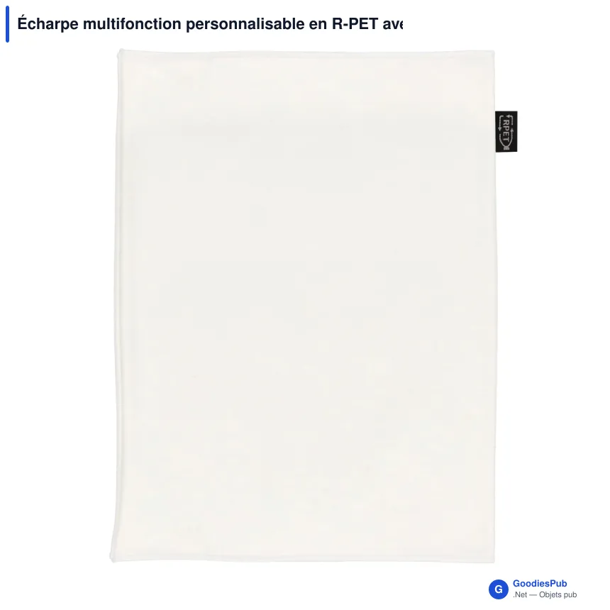 Écharpe multifonction personnalisable en R-PET avec logo - Sublimation - Image 2