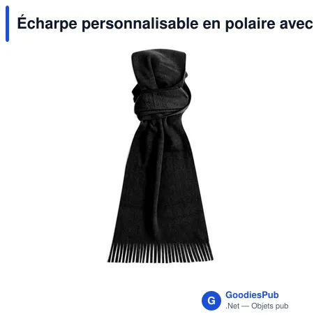 Écharpe personnalisable en polaire avec logo - Écharpe Polar