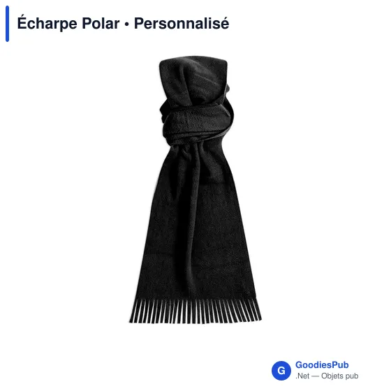 Écharpe personnalisable en polaire avec logo - Écharpe Polar - Image 1