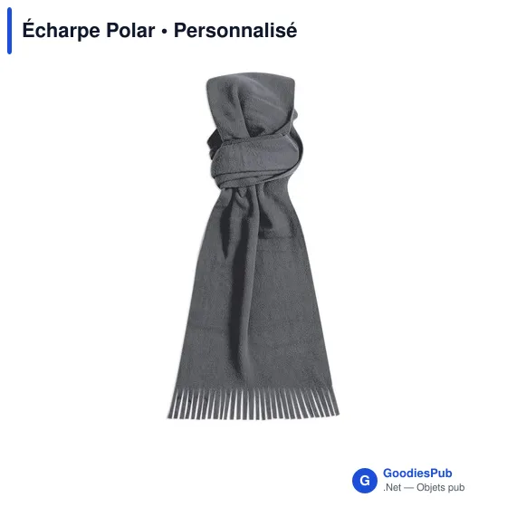 Écharpe personnalisable en polaire avec logo - Écharpe Polar - Image 2