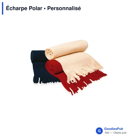 Écharpe personnalisable en polaire avec logo - Écharpe Polar - Image 11