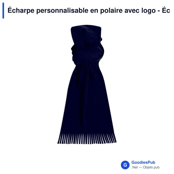 Écharpe personnalisable en polaire avec logo - Écharpe Polar - Image 7