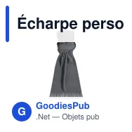Écharpe personnalisable en polaire avec logo - Écharpe Polar - Miniature 8