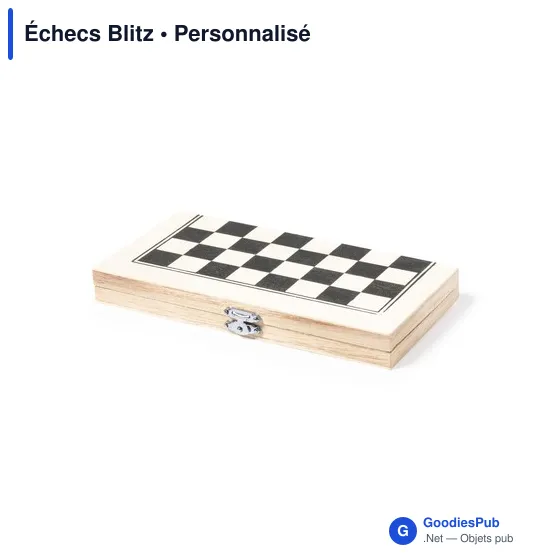 Jeu d'échecs Blitz personnalisable avec logo pour entreprises - Image 3