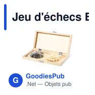 Jeu d'échecs Blitz personnalisable avec logo pour entreprises - Miniature 4