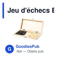 Jeu d'échecs Blitz personnalisable avec logo pour entreprises - Miniature 5