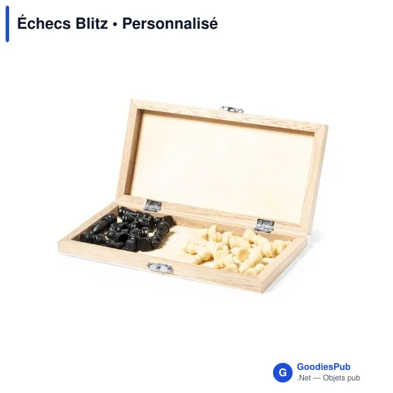 Jeu d'échecs Blitz personnalisable avec logo pour entreprises - Image 5