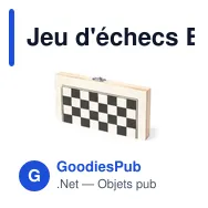 Jeu d'échecs Blitz personnalisable avec logo pour entreprises - Miniature 6