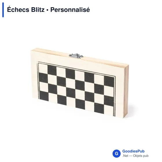 Jeu d'échecs Blitz personnalisable avec logo pour entreprises - Image 6