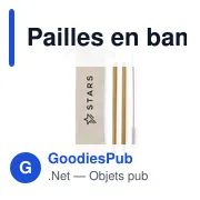 Pailles en bambou personnalisables pour un usage éco-responsable - ECOavec logo - Miniature 5