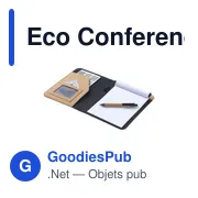 Porte-documents Eco Conference Cork A5 personnalisable avec logo - Miniature 1