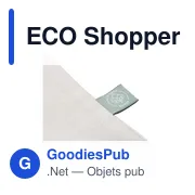 Sac shopping personnalisable ECO Shopper en coton biologique - logo - Miniature 4