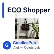 Sac shopping personnalisable ECO Shopper en coton biologique - logo - Miniature 8
