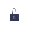 Variante bleu marine - Sac shopping personnalisable ECO Shopper en coton biologique - logo