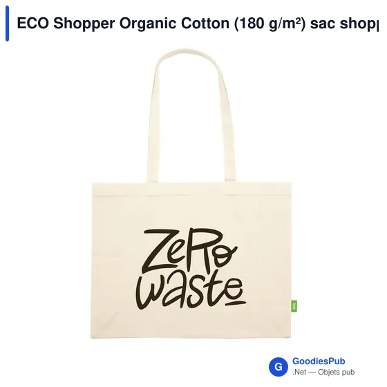 Sac shopping personnalisable en coton biologique avec logo - Image 4