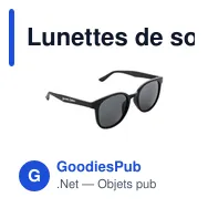 Lunettes de soleil personnalisables en paille de blé avec logo - Miniature 1